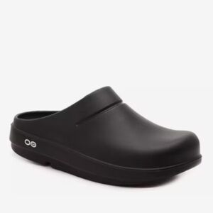 OOFOS Black Clogs